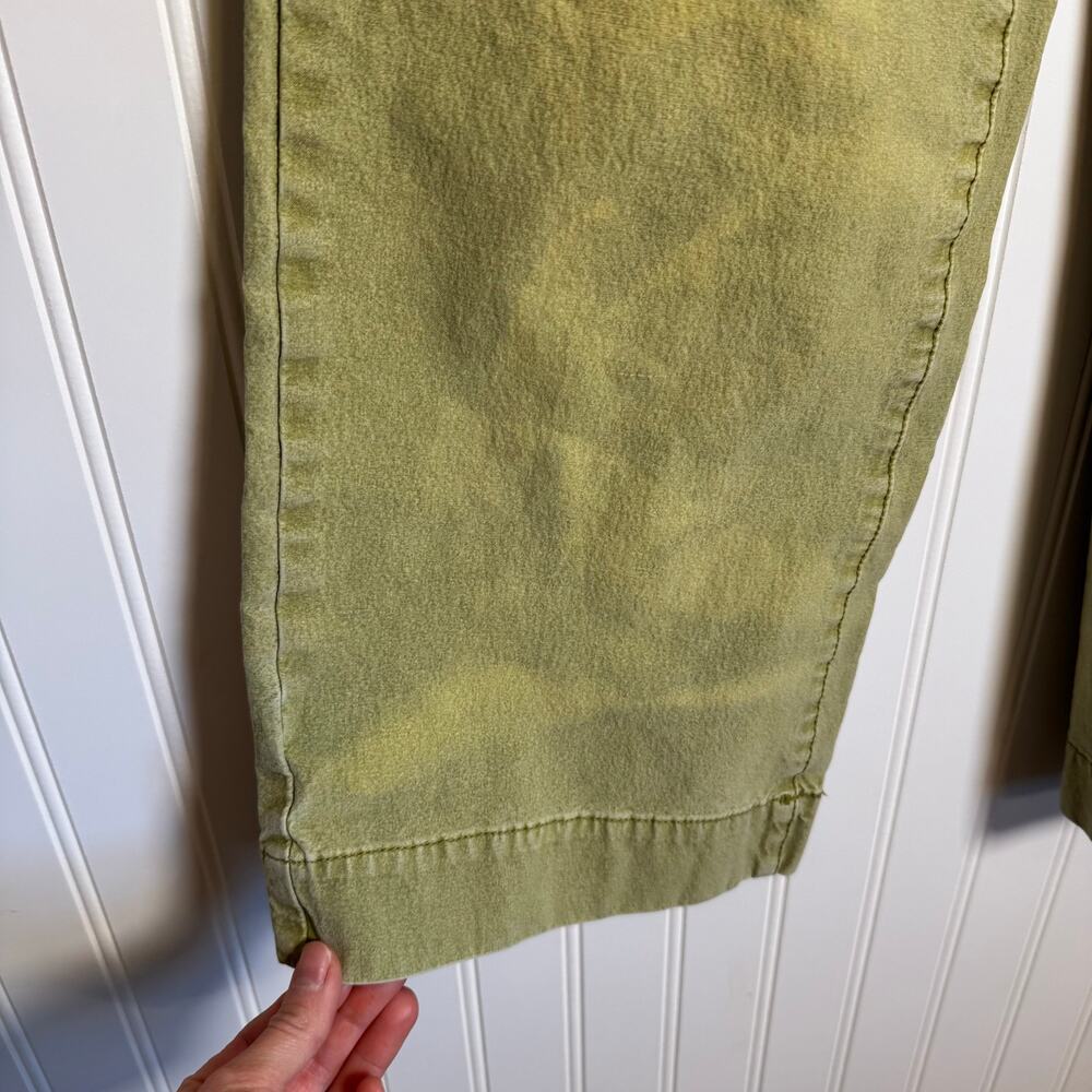 Anthropologie Pilcro The Skipper High Rise Crop Patch Pocket Pants Moss Size 26 - Picture 10 of 11